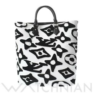 Louis Vuitton Monogram LVxUF Cabas White Black Tufted Tote Bag